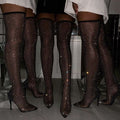 NOELLE | Diamanté Overknee Stiletto